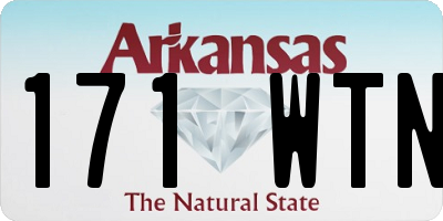 AR license plate 171WTN