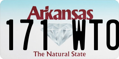 AR license plate 171WTO