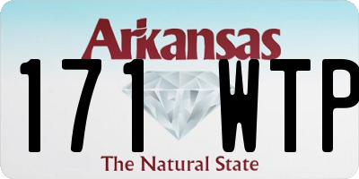 AR license plate 171WTP