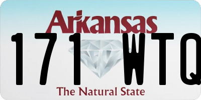 AR license plate 171WTQ