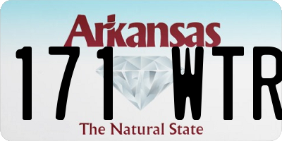 AR license plate 171WTR
