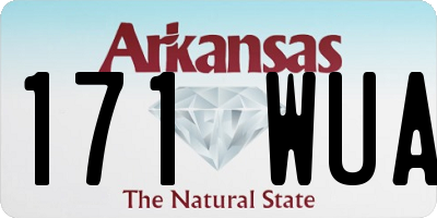 AR license plate 171WUA