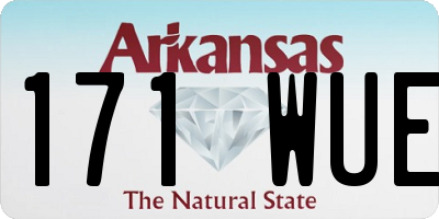 AR license plate 171WUE