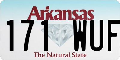 AR license plate 171WUF