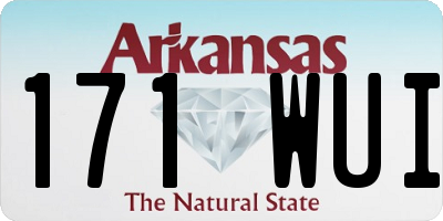 AR license plate 171WUI