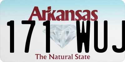 AR license plate 171WUJ