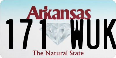 AR license plate 171WUK