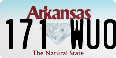 AR license plate 171WUO