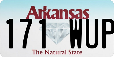 AR license plate 171WUP