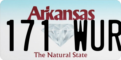 AR license plate 171WUR