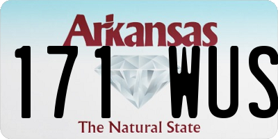 AR license plate 171WUS