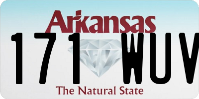 AR license plate 171WUV