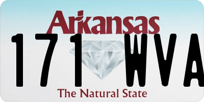 AR license plate 171WVA