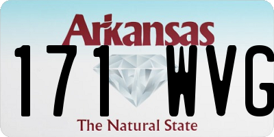 AR license plate 171WVG