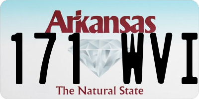 AR license plate 171WVI