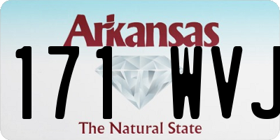 AR license plate 171WVJ