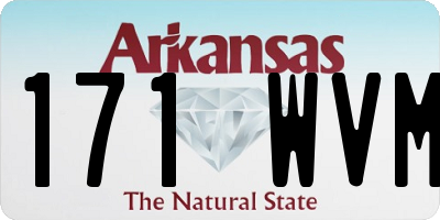 AR license plate 171WVM