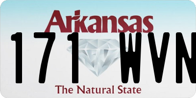 AR license plate 171WVN