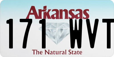 AR license plate 171WVT