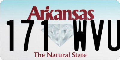 AR license plate 171WVU