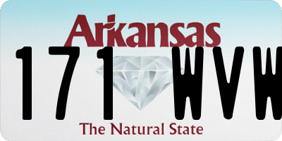 AR license plate 171WVW