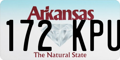 AR license plate 172KPU