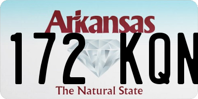 AR license plate 172KQN