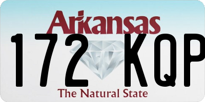 AR license plate 172KQP
