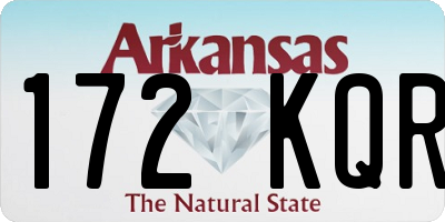 AR license plate 172KQR