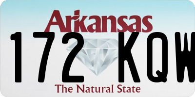 AR license plate 172KQW