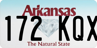 AR license plate 172KQX