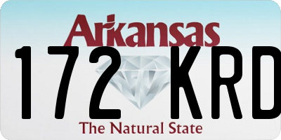 AR license plate 172KRD