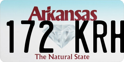 AR license plate 172KRH