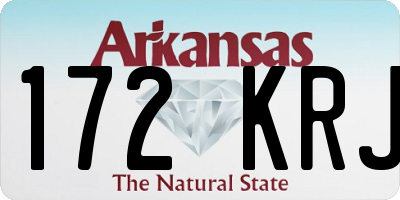 AR license plate 172KRJ