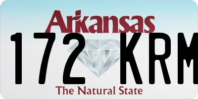 AR license plate 172KRM