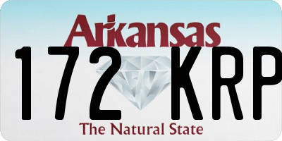 AR license plate 172KRP