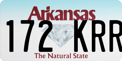 AR license plate 172KRR