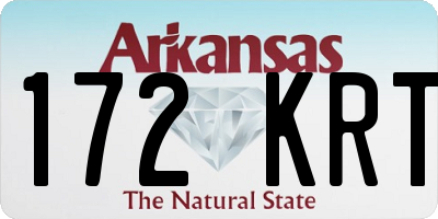 AR license plate 172KRT