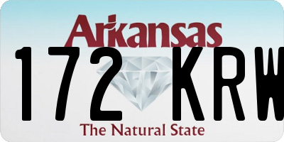 AR license plate 172KRW