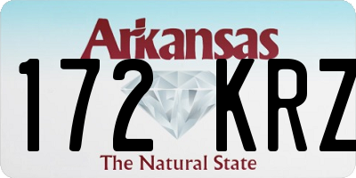 AR license plate 172KRZ