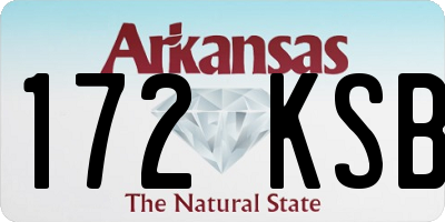 AR license plate 172KSB