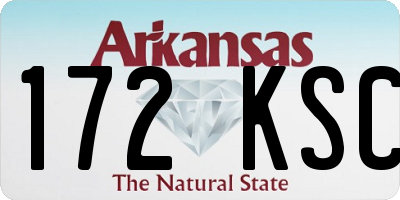 AR license plate 172KSC