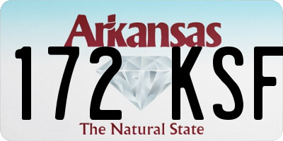 AR license plate 172KSF