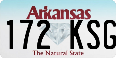 AR license plate 172KSG