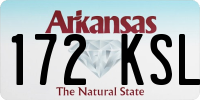 AR license plate 172KSL