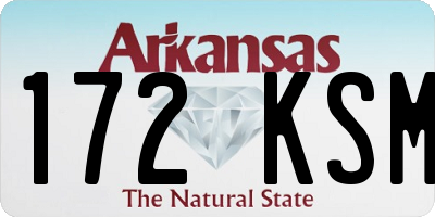AR license plate 172KSM