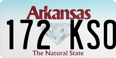 AR license plate 172KSO