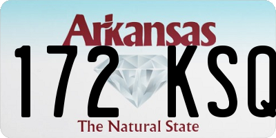 AR license plate 172KSQ