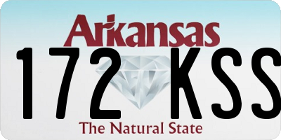 AR license plate 172KSS