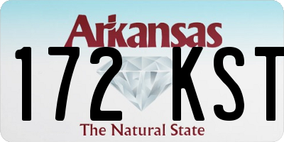 AR license plate 172KST